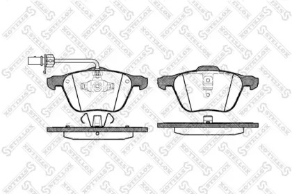 Комплект тормозных колодок STELLOX 847 002BL-SX